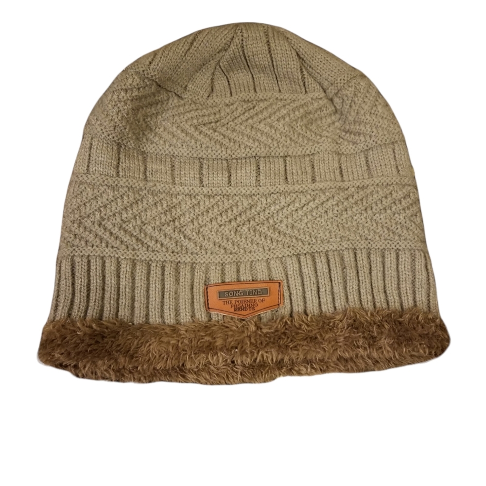 Song Ting Beanie Winter Hat Warm Faux fur Knitted Unisex